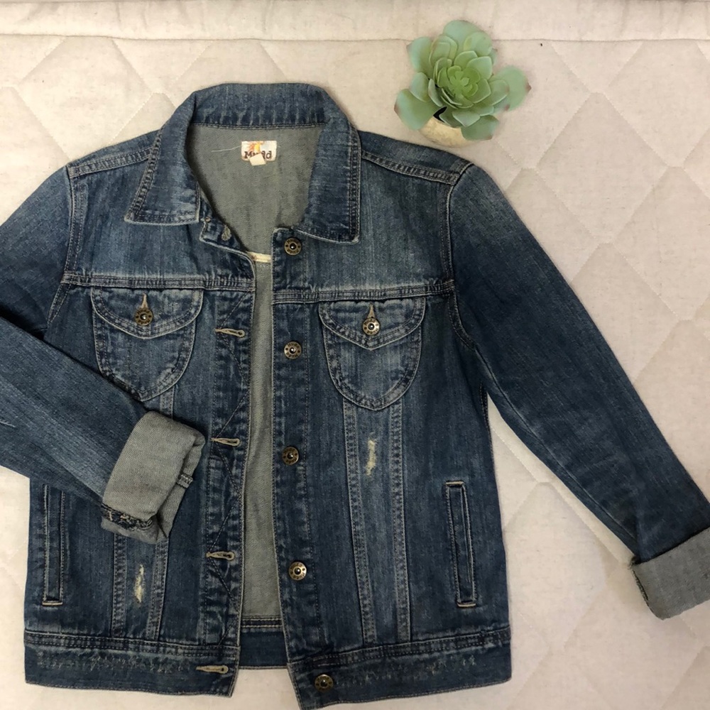 Distressed Jean Jacket
